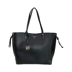 Michael Kors Jet Set Travel Black Saffiano Leather Tote Bag With Pouch